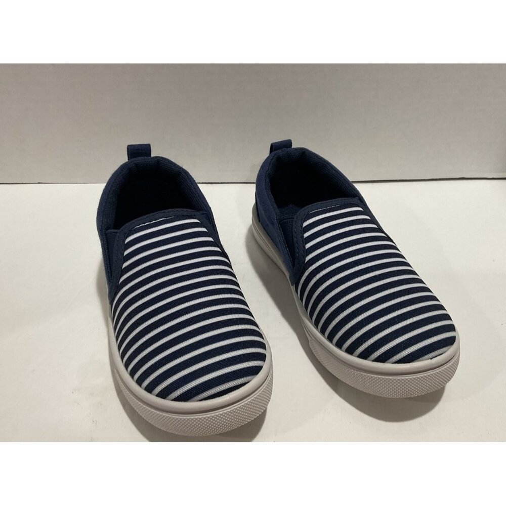 Lucky Brand Toddler Shoes Girls Size 10M NWT Canvas Striped Navy Blue